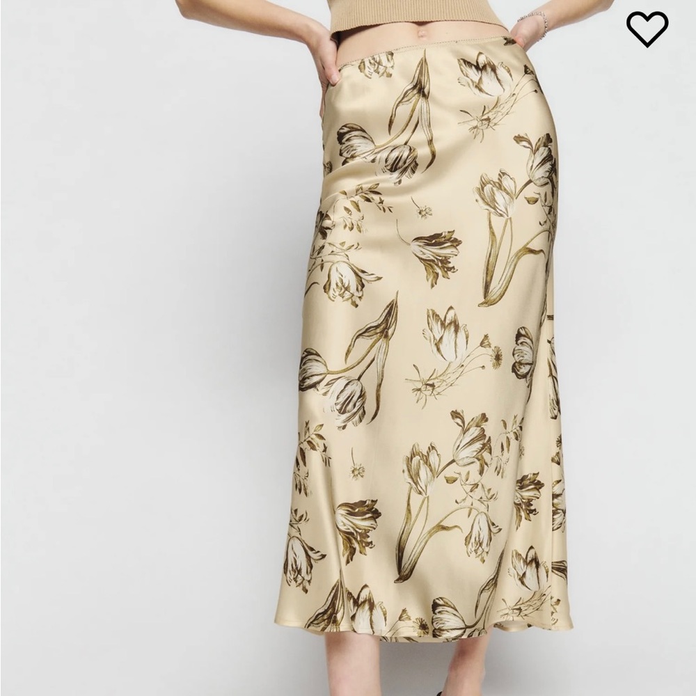 Reformation Layla Silk Skirt NWT